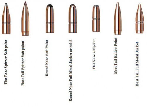  Figure 1: Example of a Few Bullet Shapes.