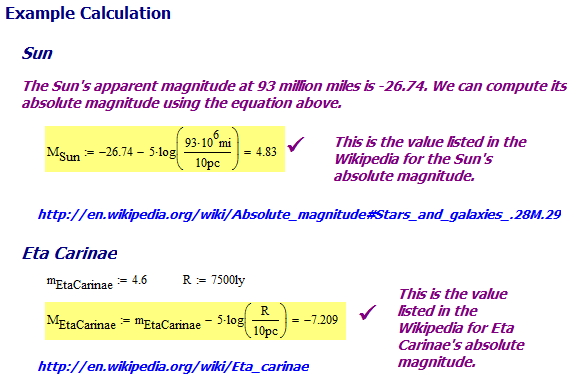 Figure 2: Two Examples of Magnitude Calculations.