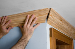 Figure 1: Putting Up Crown Molding.